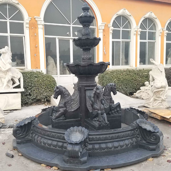 Large Outdoor Marble Stone Pool Garden Water Fount Cost Design White Marble Fountain for Sale