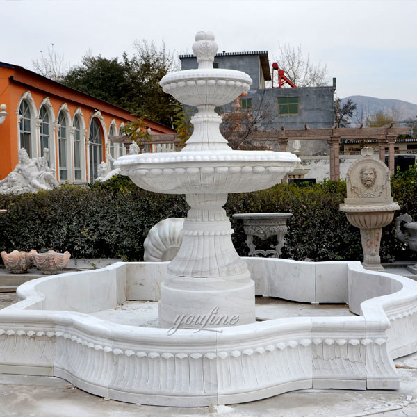 Large Carved Marble Fountains Cost 3 Tiered Marble Fountain Designs