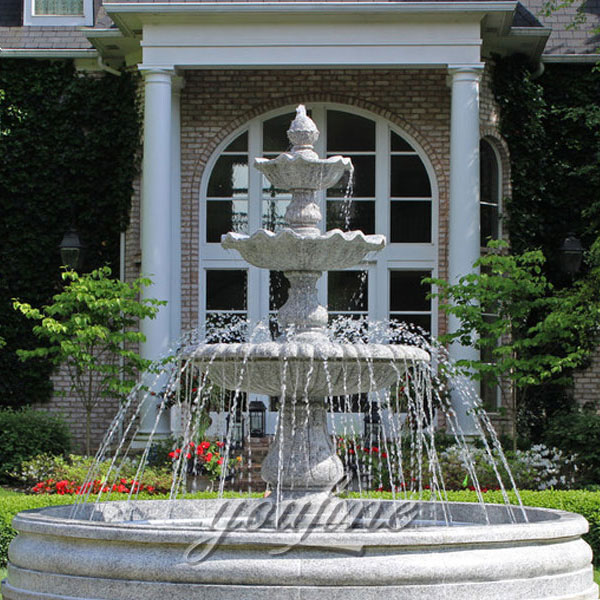 Large Granite Estate Fountain Manufacturers Round Stone Fountains Yard