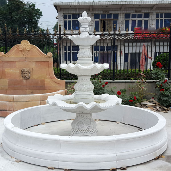 Large Outdoor Marble Stone Pool Garden Water Fount Cost Indoor Stone Water Fountains Yard