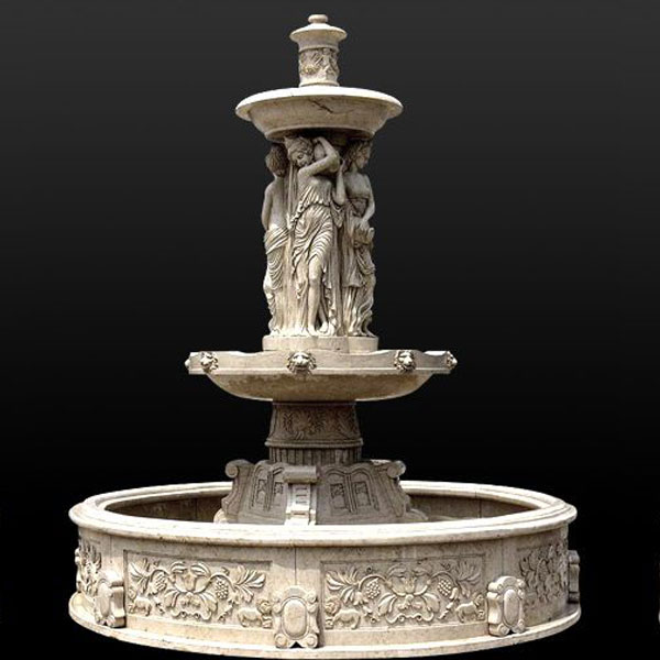 angel fountain decorative Marble Cupid angel water fountains outdoor