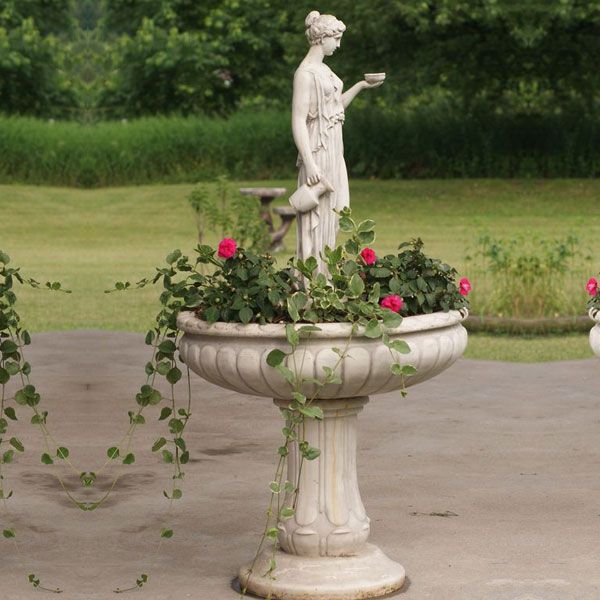 marble angel garden fountain backyard natural marble stone angel water fall fountain outdoor