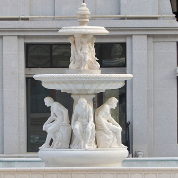 marble fountainangel marble water fountain Outdoor Decorative Large Marble Angel Water Fountain