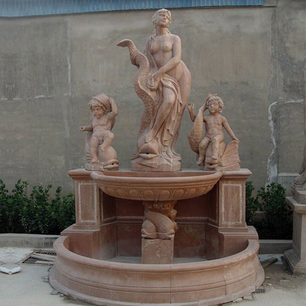 angel fountains outdoor Western Style Carved Angel Garden Fountain