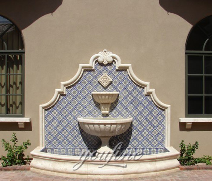 Outdoor tiered design garden wall fountains for sale