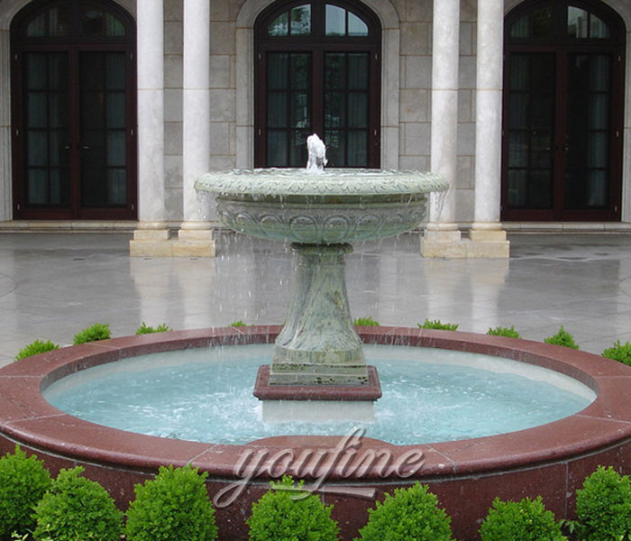Indoor yard tiered marble stone water fountain for sale