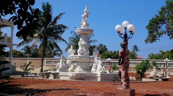 Large Outdoor Marble Fountain to Tanzania